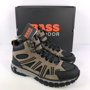 GH Bass Outdoor Men's Peak Hiker 2 Mid Boots Taupe Olive Black 11